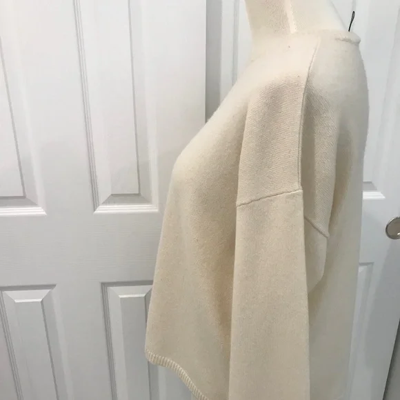 Eileen Fisher 100% Cashmere Off-White Sweater - Picture 2 of 5